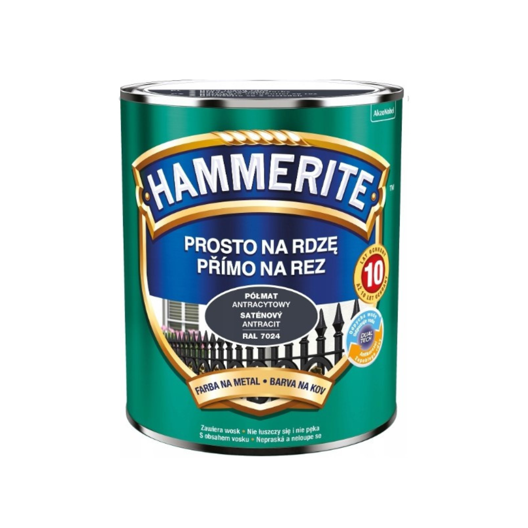Hammerite priamo na hrdzu satén